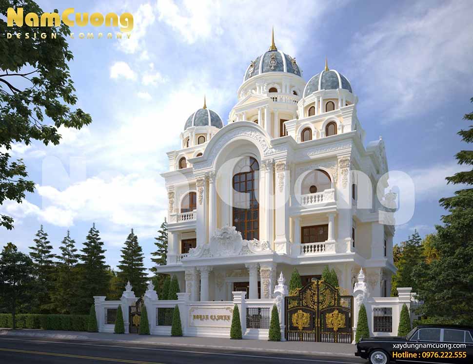 Mẫu thiết kế biệt thự lâu đài Pháp hoành tráng tại Quảng Ninh