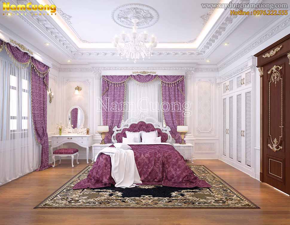 phòng ngủ cổ điển Pháp